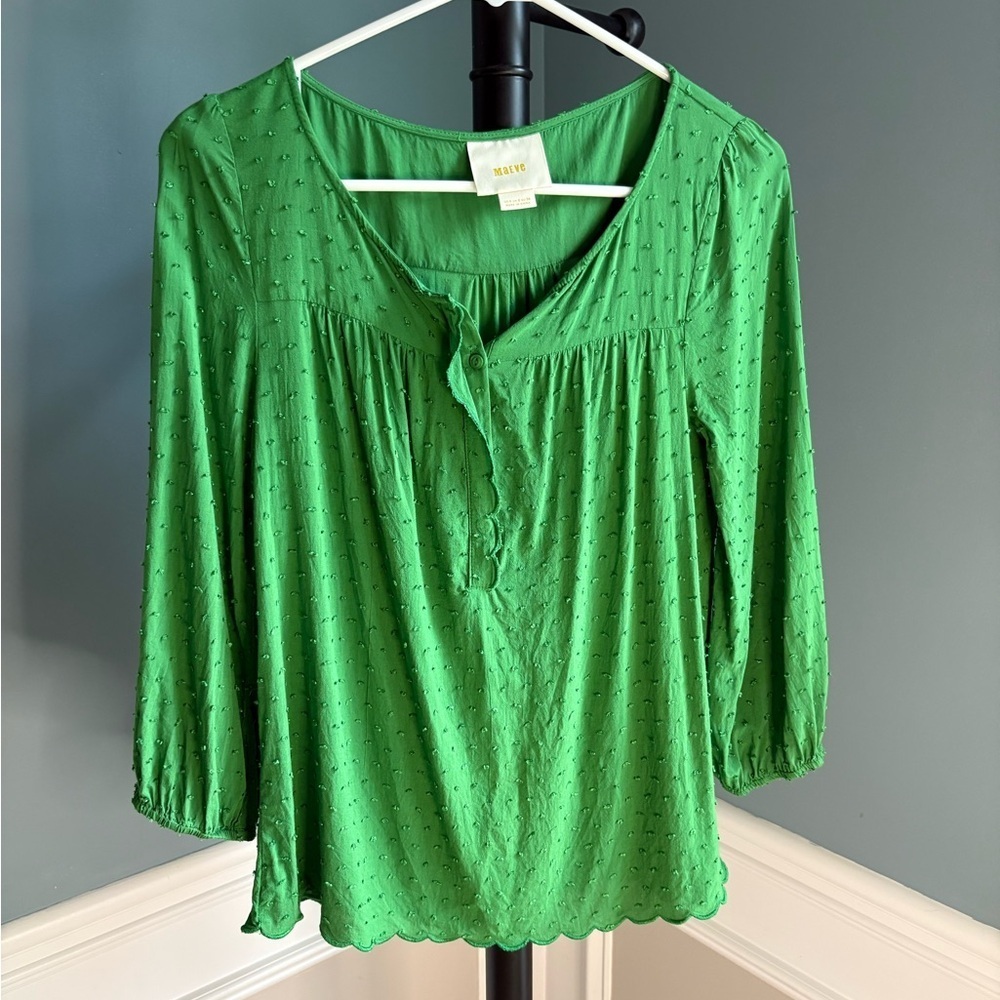 Maeve Green Blouse
